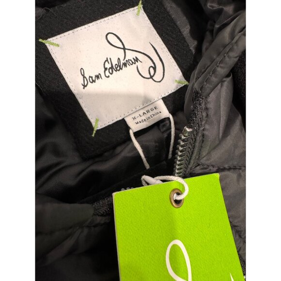 New Sam Edelman Men's Size XL Single Breasted Wool Blend Hooded Coat *Defect* - Picture 2 of 16